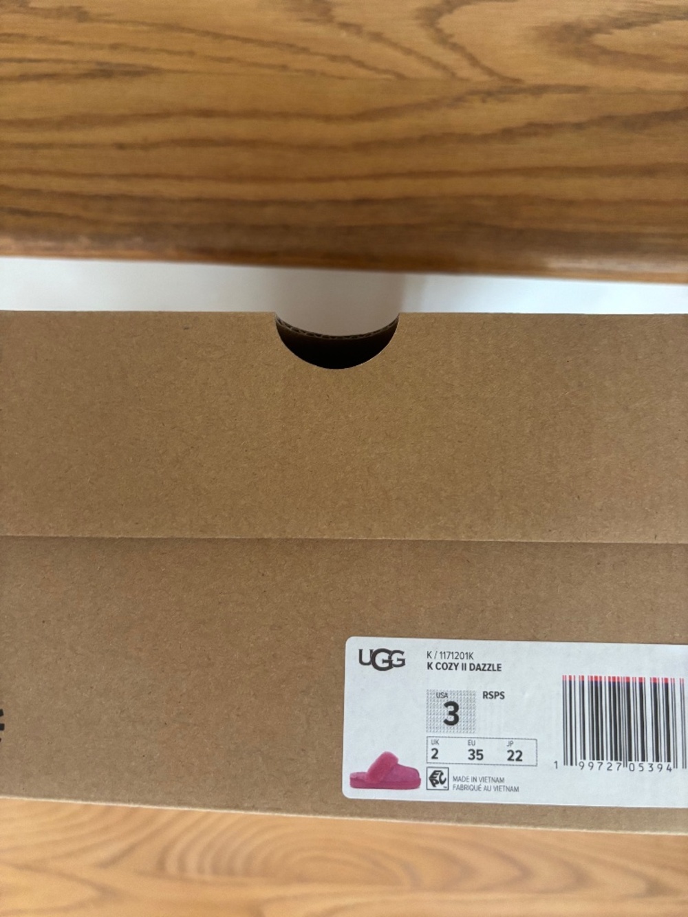 Ugg K Cozy II Dazzle size USA 3